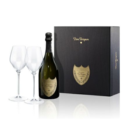 ②ドン・ペリニヨン用リーデル クリスタルグラス2脚(空ボトル無し) ×2  