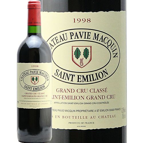 ワイン Chateau Pavie 1998 楽天市場】Ch パヴィ 1998 PP95点 : シャトー・トーキョー