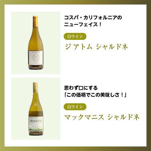 COCOSバイヤーが選ぶワインセット！】 白ワインお試し4本セット